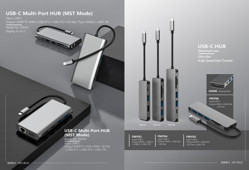 精致拓展 USB-C Hub 電子產(chǎn)品渲染海報(bào)